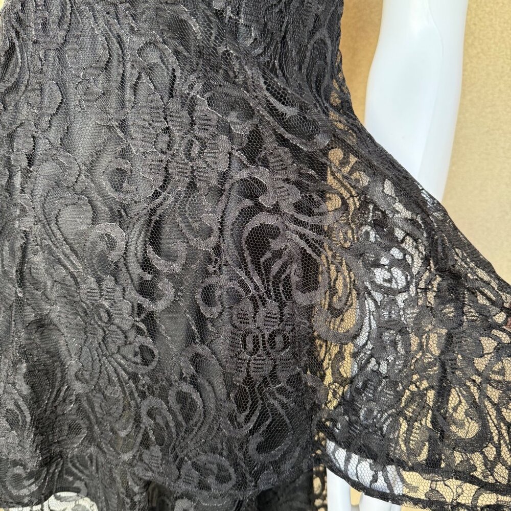 🖤Whimsigoth 90s Black Lace Mini Dream Dress🖤 - Picture 8 of 9
